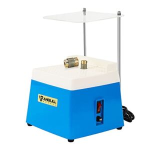 ANBULL Stained Glass Grinder Machine，Mini Portable Stained Grinder Glass Art Grinding Tool with 5/8″ & 1″ Grinder Bits (110V, 65W, Blue)