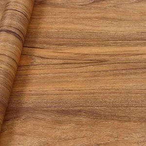 11.8″ ×78.8″ Wood Grain Wallpaper Peel and Stick Vinyl Film Self Adhesive Decor Wall Paper for Cabinet Drawer Shelf Liner Easy to Clean