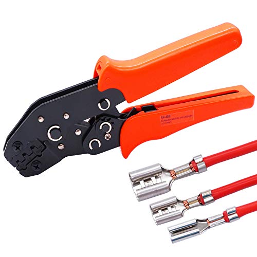 Twidec/Wire Terminal Crimping Pliers 26-16AMG Crimping Tools and 640Pcs 2.8/3.9/4.8/6.3mm Quick Splice Male and Female Wire Spade Connector & Bullet Connectors Terminals Crimp Block Kit N-001-SN48B | The Storepaperoomates Retail Market - Fast Affordable Shopping
