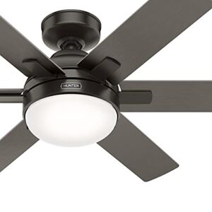Hunter Fan 44 inch Contemporary Noble Bronze Finish Indoor Ceiling Fan and Remote Control (Renewed)
