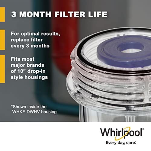Whirlpool Whole House Water Filter, 30 Micron Pleated Cartridge WHKF-WHPL, Standard Capacity Sediment Filtration Reduces Sand, Soil, Silt & Rust, Protects Dishwasher and Laundry Appliances | The Storepaperoomates Retail Market - Fast Affordable Shopping