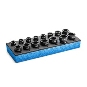 Capri Tools Stubby Impact Socket Set (3/8″ Drive/Metric Set)