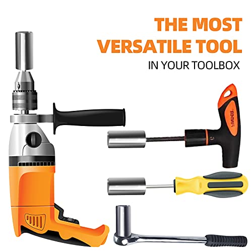 Universal Socket Tool Gift for Men Dad – Socket Set with Power Drill Adapter Cool Stuff, Super Universal Socket Grip Gadgets 1/4” – 3/4” (7-19mm), Father’s Day / Christmas Unique Gifts for Dad | The Storepaperoomates Retail Market - Fast Affordable Shopping