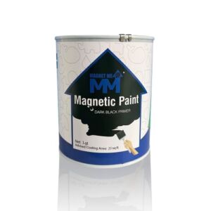 Magnet Me Up Magnetic Receptive Paint Primer for Walls and Surfaces, 1 Quart, Dark Black, Holds Magnets, Great for Arts and Crafts, DIY Projects, Kitchen Organization and So Much More!
