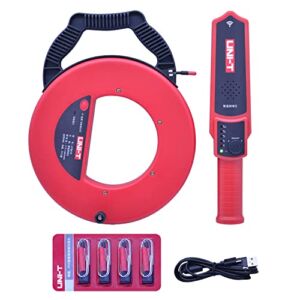 Wall Pipe Blockage Detector 30Meters Pipeline Blocking Clogging Scanner Plumbers Instrument Diagnostic Tool for Steel Iron and PVC Pipes (UT661B)