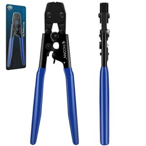 TICONN PEX Clinch Clamps Crimping Tool for 304 Stainless Steel PEX Clamp Rings, PEX Pipe Tubing Connection (Tool only)