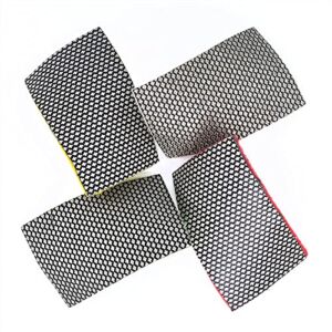 SUBRILLI Diamond Sandpaper Abrasive Paper Sheets Hook & Loop for Glass Ceramic Concrete Metal Edge Polishing (4pcs/Set)
