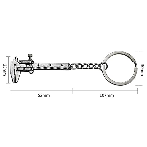 ZHUIGUANG Mini Vernier Calipers Pendant Keychain Portable Measuring Gauges Tools Key Ring,Silver | The Storepaperoomates Retail Market - Fast Affordable Shopping