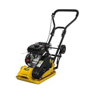 Stark USA 61023 Foldable Plate Compactor Gas 3hp 79cc 1843lbs Force Construction Concrete Tamper Machine Power Paver