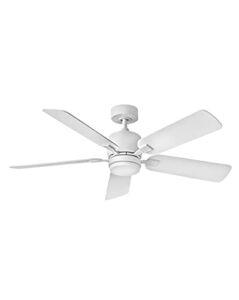 Hinkley 52″ Afton LED Indoor Ceiling Fan – Two-Sided Blades to Customize Look, Wall Switch Operated, Chalk White