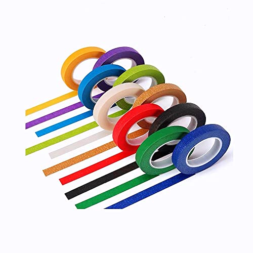 Colored Masking Tape, 12 Colors Rolls Painters Tape Art Craft DIY Tape, Decorative Paper Tape for Kids Artist Teachers School Classroom Labeling Drafting Scrapbooking, 0.5inch x10.93yards | The Storepaperoomates Retail Market - Fast Affordable Shopping