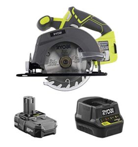 18-Volt Cordless 5 1/2″ Circular Saw Kit with Battery and Charger (Renewed)