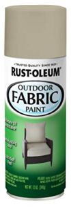 Rust-Oleum 358839 Outdoor Fabric Spray Paint, 12 oz, Medium Gray