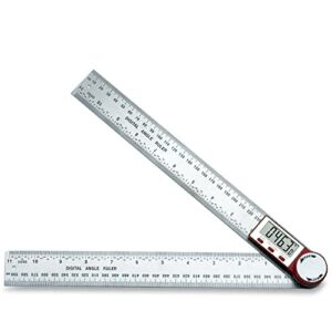 Avanson 11″/300mm Stainless Digital Angle Finder Protractor, Metric, Imperial and Fraction, Sturdy and Resistant, Ideal for Woodworking Construction Carpenter DIYer