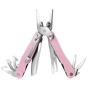 FantastiCAR 14 in 1 Pink Portable Multitool with Spring-Action Pliers, Scissors, Knife Blade, Screwdriver, Bottle Opener, and Fancy Premium Gift for Girls, Women