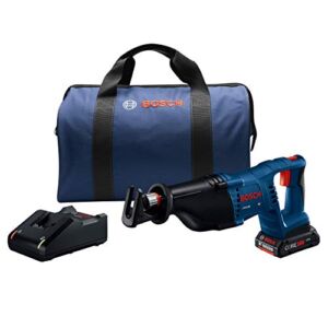 Bosch CRS180-B15-RT 18V 1-1/8-Inch D-Handle Reciprocating Saw Kit with CORE18V 4.0 Ah Compact Battery (Renewed)