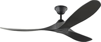 Monte Carlo 3MGMR60MBKMBK Maverick Coastal 60″ Outdoor Wet Location Ceiling Fan with Remote Control, 3 ABS Blades, Midnight Black | The Storepaperoomates Retail Market - Fast Affordable Shopping