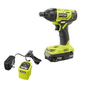 Ryobi One+ 18 Volt Cordless 1/4 in. Impact Driver Kit, Includes 1.5Ah Battery and Charger (PIDO1KMX)
