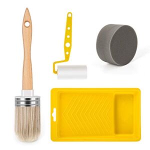 Tool Trio, Paint Brush, Roller, Sponge, All The Tools You Need to Apply Finish All in One Paint