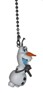 Movie Olaf figure Snowman Frozen Ceiling Fan Pull Chain Light Cord Character Ornament Extender