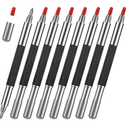 8 Pieces Double Head Tungsten Caride Tip Scriber Engraving Pen Tip Scriber Metal Etching Engraving Pen for Glass Metal Ceramics Tile Stone Aluminum Alloy Wood | The Storepaperoomates Retail Market - Fast Affordable Shopping