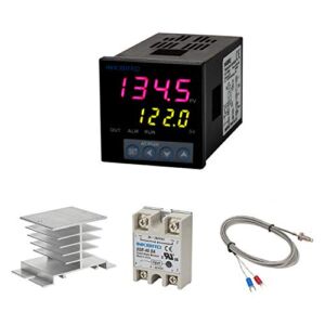 Inkbird PID Temperature Controller Kit, High Voltage 100ACV to 240ACV, Comes with SSR 40DA Solid State Relay, K Type Thermocouple, and White Heat Sink
