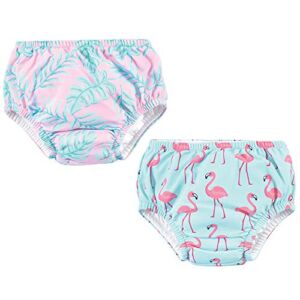 Hudson Baby Unisex Baby Swim Diapers, Flamingos, 12-18 Months