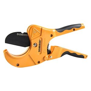 DOMINOX 2 1/2” O.D. DM-317-64 pipe cutter, professional cutting PEX, PVC, and PPR Pipe, etc, Sk5 blade and aluminum alloy body, one-hand rapid cutting tool for the pipe.