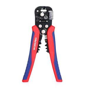 WORKPRO 3-in-1 Automatic Wire Stripper/Cutter/ Crimper, AWG10-24, 8 Inch Multi Pliers For Electrical Wire Stripping, Cable Cutting, Crimping