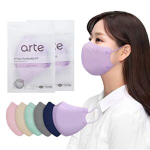 [10 Pcs] VATTNIG Korea Face Mask for Adults – Bird Beak type 2D Protective Health Face Mask for Dust and Smoke – 4-Layer Protective Filter – Ideal Fit for Comfortable Wear – Violet