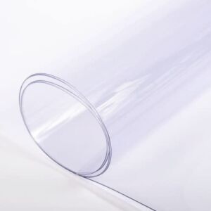 Farm Plastic Supply – Clear Vinyl Sheeting – 15 Mil – (4’6″ x 3.5′) – Vinyl Plastic Sheeting, Clear Vinyl Sheet for Storm Windows, Covering, Protection, Tablecloth Protector