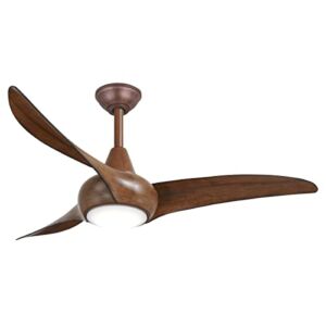 Minka-Aire F845-DK Light Wave 44″ Ceiling Fan with LED Light and Remote Control in Distressed Koa Finish