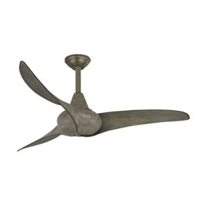 Minka-Aire F854-DRF Wave 44″ Ceiling Fan with Remote Control in Driftwood Finish