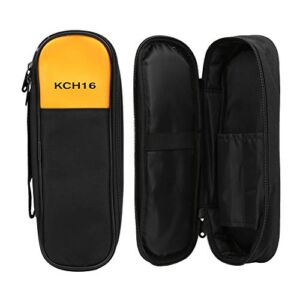 Multimeter Case, KCH16 Multimeter Clamp Meter Bag Storage Case Fit for Fluke F302 F303 F305 with Waterproof and Dust Proof Functions