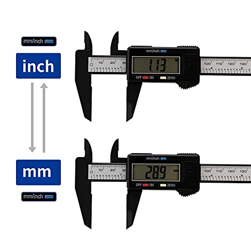 MEASUREMAN Electronic Digital Caliper Plastic Vernier Caliper with Large LCD Screen, Auto-Off Feature, Inch and Millimetre Conversion, 0-6 Inch/0-150 mm | The Storepaperoomates Retail Market - Fast Affordable Shopping