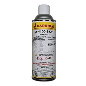 A 4100 BK11 BLACK FLAT POWDER COAT TOUCH UP SPRAY PAINT | Car Parts and Repair Refinishing Clear Coat for Permanent Sealing of Coated Surfaces