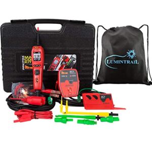 Power Probe IV Master Combo Kit, Red (PPKIT04) Includes 4 with PPECT3000 and Accessories, with a Lumintrail Drawstring Bag