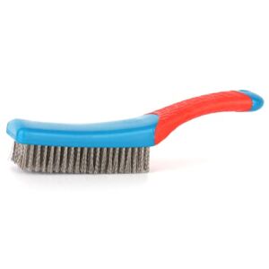 Stainless Steel Small Wire Brush for Rust Removal, Paint Scrubbing, Cleaning Metal Rust