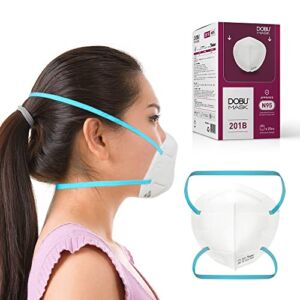 N95 Mask, DOBU NIOSH 2D Foldable Medium-Small Face Mask with soft nose foam, Model 201B, Respirator Case of 25