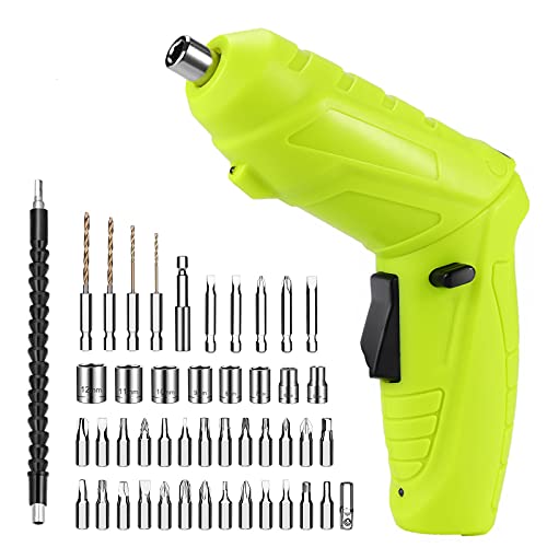 47 in 1 Power Screwdrivers, 3.6V Portable Home DIY Small Electric Screwdriver, Rechargeable Mini Multifunctional Electric Drill Tool Box Set | The Storepaperoomates Retail Market - Fast Affordable Shopping