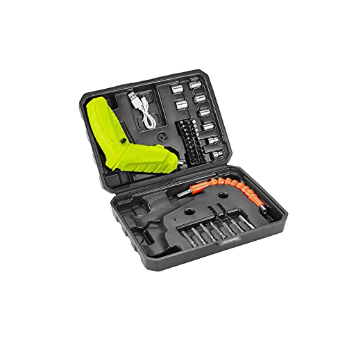 47 in 1 Power Screwdrivers, 3.6V Portable Home DIY Small Electric Screwdriver, Rechargeable Mini Multifunctional Electric Drill Tool Box Set | The Storepaperoomates Retail Market - Fast Affordable Shopping
