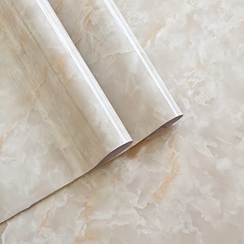 White/Cream Marble Peel and Stick Wallpaper Marble Self Adhesive Removable Wallpaper Marble Countertops Contact Paper for Kitchen Waterproof Granite Wallpaper for Bathroom Easy to Clean 15.7”×118” | The Storepaperoomates Retail Market - Fast Affordable Shopping