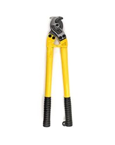 QWORK Hardened Cable Cutter, 18″ Heavy Duty Stainless Steel Wire Rope Cutter for Cutting Steel Wire