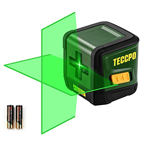 Self-Leveling Laser Level, TECCPO 100ft/30m Green Cross Line Laser, ±3mm/10m Leveling Accuracy, Horizontal and Vertical Line for Construction Picture Hanging, Home Renovation Floor Tile | The Storepaperoomates Retail Market - Fast Affordable Shopping