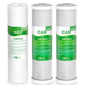 Compatible APEC 3-Stage Reverse Osmosis Water Filter Replacement Set, Essence & Ultimate Series Pre-Filter for ROES-50, ROES-75, ROES-PH75, RO-45, RO-90, RO-PH90, WFS-1000, RO-Hi, RO-PERM, RO-Pump