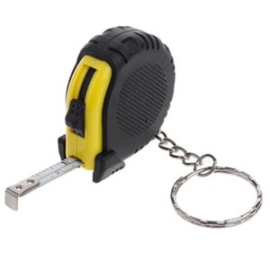 mogen886 1m Mini Retractable Ruler Tape Measure Keychain Style for Home Work Measuring Tools Random Color