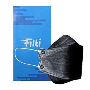 Filti 10 Pack Black Disposable Respirator, MADE IN USA