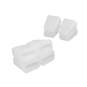 Zeesink Kitchen Sink Rack Rubber Feet,8 PCS Sink Rack Feet,Replacement for Kitchen Sink Grid,White Color