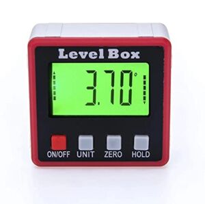 Digital Angle gauge Level Box Protractor,Saw Accessories with Magnetic Base Calculating for Automobile/Building/Masonry/Carpentry