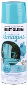 Rust-Oleum 302404 Imagine Craft & Hobby Spray Paint, 12 Oz, Gloss Sky Blue